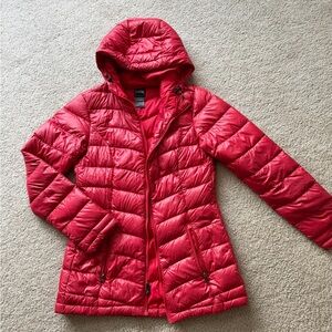 The North Face Women's Cherry Red Puffer Jacket